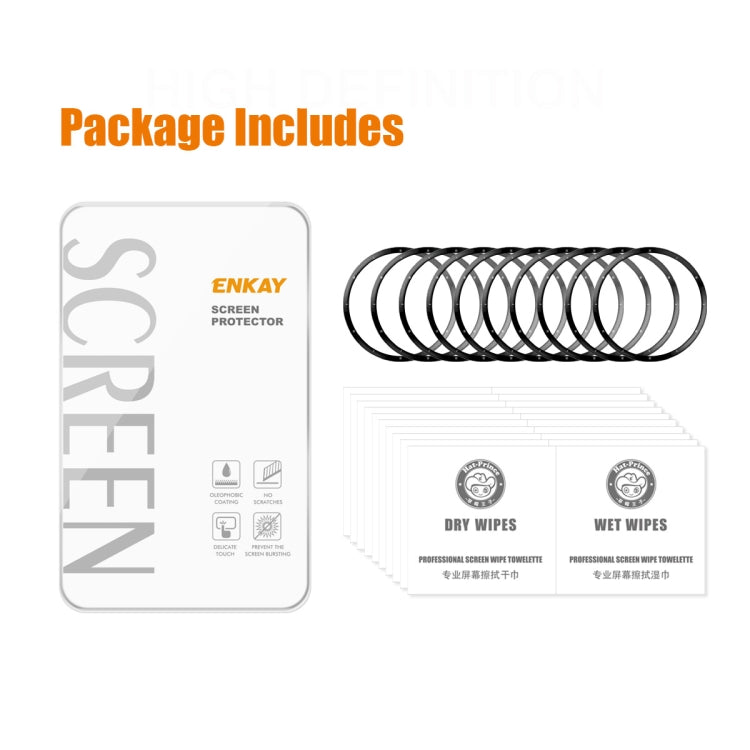 For Garmin Venu 3 10pcs ENKAY 3D Full Coverage Soft PC Edge PMMA HD Screen Protector Film by ENKAY