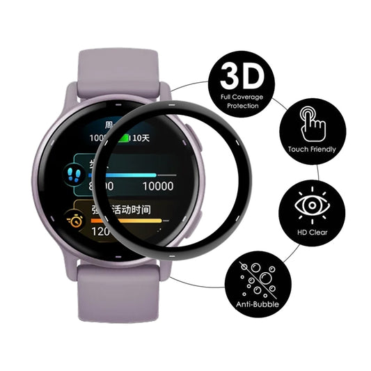 For Garmin Active 5 10pcs ENKAY 3D Full Coverage Soft PC Edge PMMA HD Screen Protector Film by ENKAY