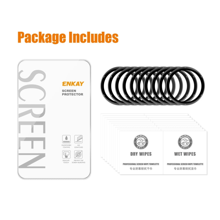 For Garmin Active 5 10pcs ENKAY 3D Full Coverage Soft PC Edge PMMA HD Screen Protector Film by ENKAY