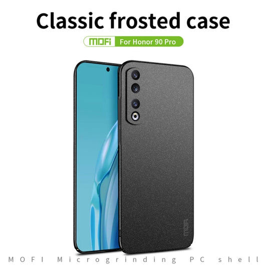 For Honor 90 Pro MOFI Fandun Series Frosted PC Ultra-thin All-inclusive Phone Case(Blue) by MOFI