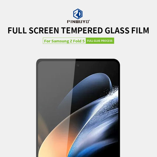 For Samsung Galaxy Z Fold5 PINWUYO 9H 2.5D Full Screen Tempered Glass Film(Black) by PINWUYO