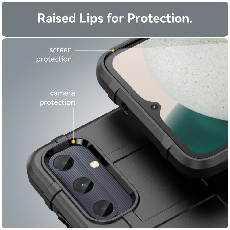 For Samsung Galaxy A05s Full Coverage Shockproof TPU Phone Case(Black) by buy2fix