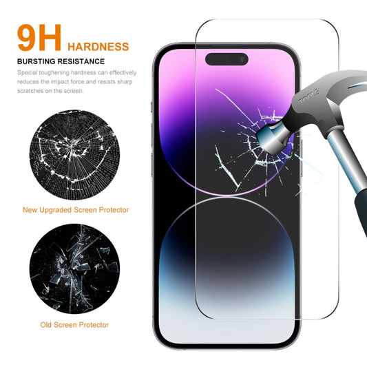 For iPhone 15 Pro Max ENKAY Hat-Prince 0.26mm 9H 2.5D High Aluminum-silicon Tempered Glass Film by ENKAY