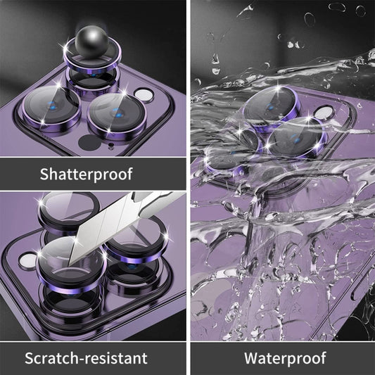 For iPhone 15 / 15 Plus ENKAY AR Anti-reflection Camera Lens Glass Full Film(Pink) by ENKAY