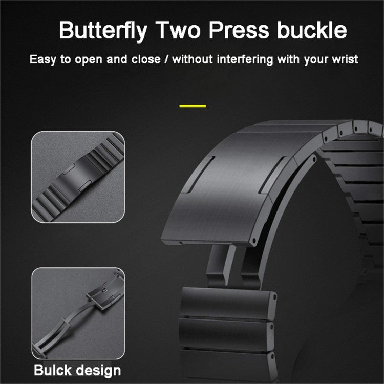 For Huawei Watch 3 Pro Titanium Alloy Quick Release Watch Band(Black) by buy2fix