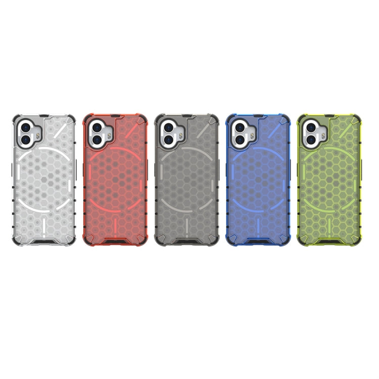 For Nothing Phone 2 Shockproof Honeycomb Phone Case(Green) by buy2fix