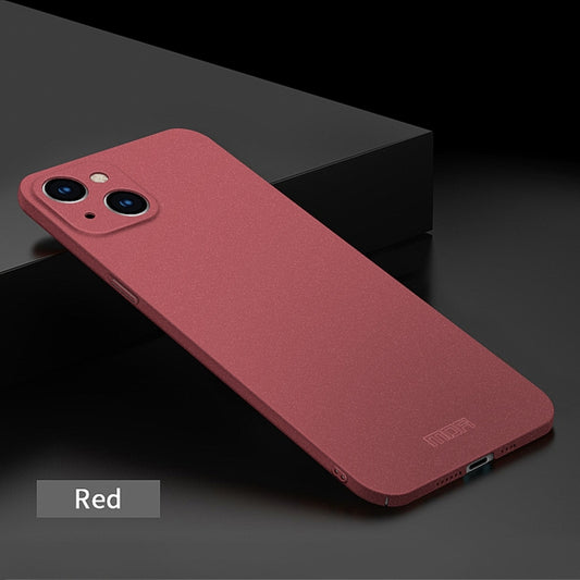 For iPhone 15 Pro Max MOFI Fandun Series Frosted PC Ultra-thin All-inclusive Phone Case(Red) by MOFI