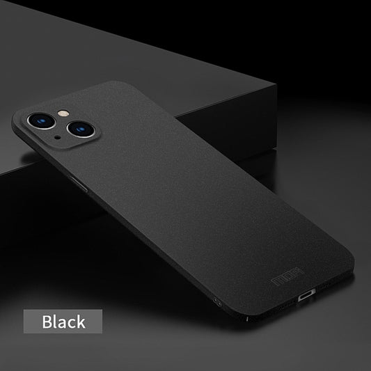 For iPhone 15 Plus MOFI Fandun Series Frosted PC Ultra-thin All-inclusive Phone Case(Black) by MOFI