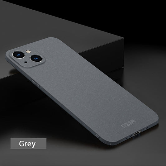 For iPhone 15 Plus MOFI Fandun Series Frosted PC Ultra-thin All-inclusive Phone Case(Gray) by MOFI