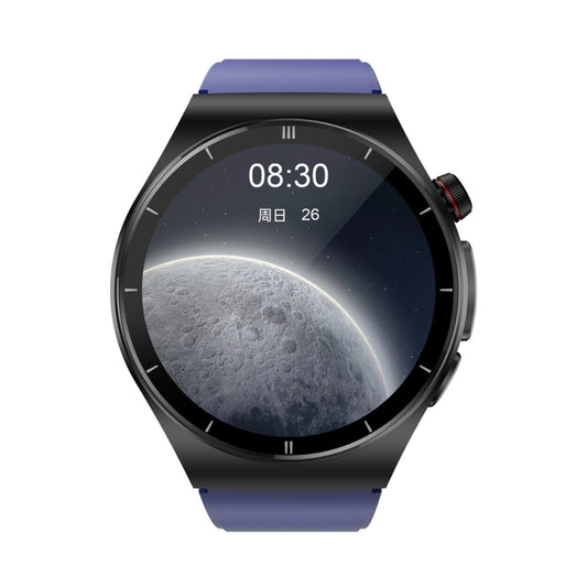 ET340 1.46 inch Color Screen Smart Silicone Strap Watch,Support Blood Oxygen / Blood Glucose / Uric Acid Measurement / Blood Lipid Monitoring(Blue) by buy2fix