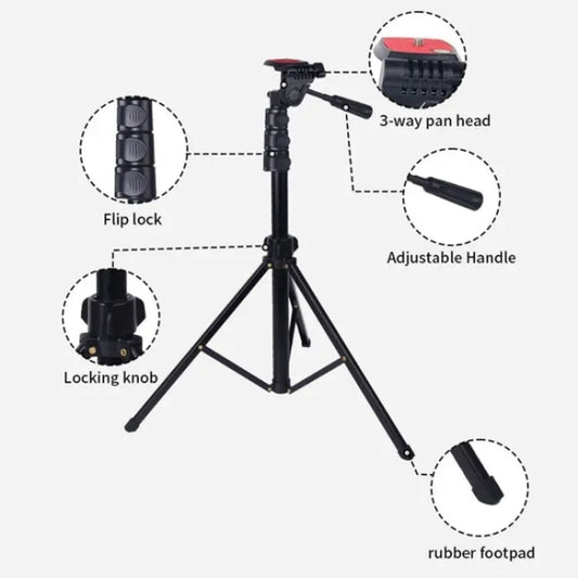 JMARY KP2206 Multi-functional Adjustable Portable Camera Tripod 1.7m Floor Stand by Jmary