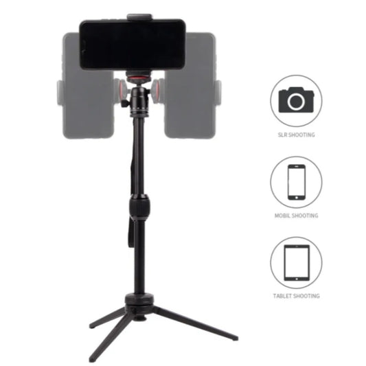 JMARY MT68 Aluminum Alloy Telescopic Portable Selfie Mini SLR Camera Phone Tripod by Jmary
