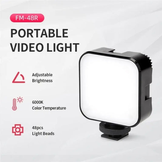 JMARY FM-48R Dimmable Photography LED Fill Light Portable Mini Camera Phone Fill Light by Jmary