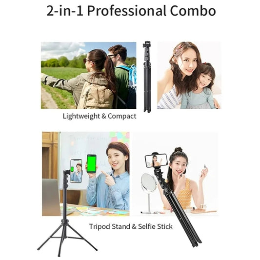 JMARY MT-36 4 Sections Adjustable Camera Stand Tripod 67-inch Live Streaming Phone Tripod by Jmary
