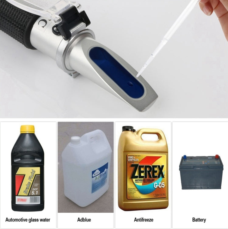 RZ115 Automotive Antifreeze Refractometer Freezing Point Urea Adblue Battery Fluid Glass Water Tester Meter ATC Tool by buy2fix