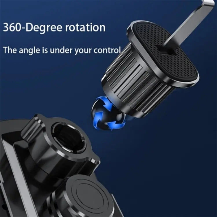 A6 Car Automatic Clamping Phone Holder 15W Magnetic Wireless Charger(Red) by buy2fix