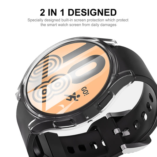 For Samsung Galaxy Watch6 44mm ENKAY Hat-Prince Full Coverage Transparent Soft TPU Case with Screen Protection by ENKAY