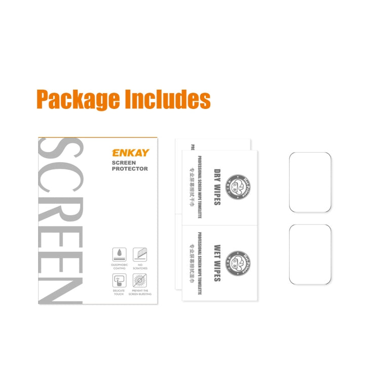 For Xiaomi Mi Band 8 Pro 2pcs ENKAY 0.2mm 9H Tempered Glass Screen Protector Watch Film by ENKAY
