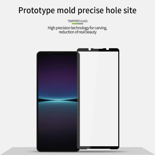 For Sony Xperia 5 V PINWUYO 9H 2.5D Full Screen Tempered Glass Film(Black) by PINWUYO