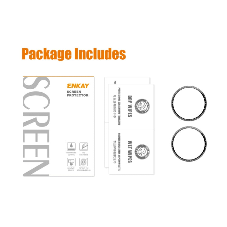 For Huawei Watch GT 4 46mm 2pcs ENKAY 3D Full Coverage Soft PC Edge PMMA HD Screen Film by ENKAY