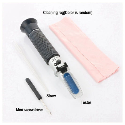 RZ116 Refractometer Alcohol Portable Automatic Digital Refractometer 0-80 Glycol Handheld Atc Brix Refractometer Beer Box by buy2fix