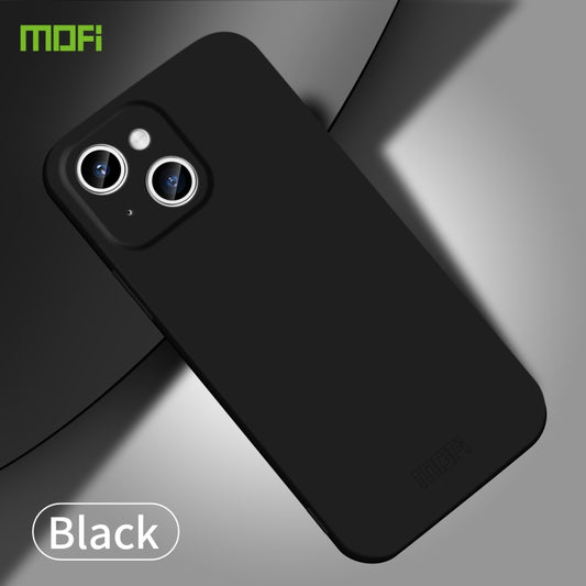 For iPhone 15 MOFI Qin Series Skin Feel All-inclusive PC Phone Case(Black) by MOFI