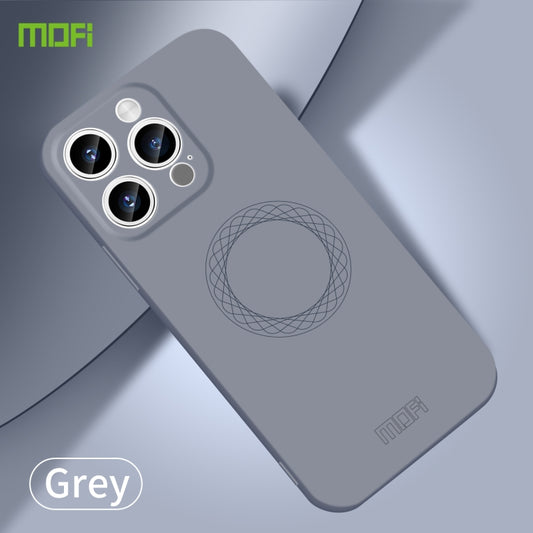 For iPhone 15 Pro MOFI Qin Series Skin Feel All-inclusive Silicone Phone Case(Gray) by MOFI