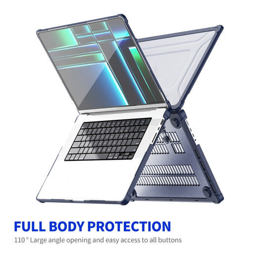 For MacBook Pro 14.2 A2442/A2779 ENKAY Hat-Prince 3 in 1 Protective Bracket Case Cover Hard Shell with TPU Keyboard Film / PET Screen Protector, Version:US(Black) by ENKAY