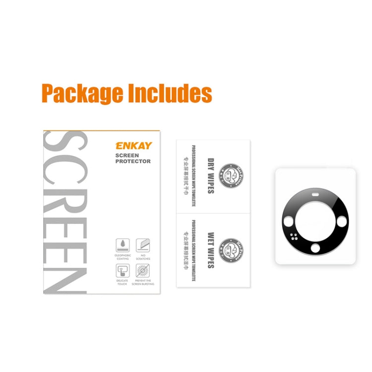 For Huawei Mate 60 ENKAY Hat-Prince Anti-reflection 9H Rear Camera Lens Tempered Glass Film by ENKAY