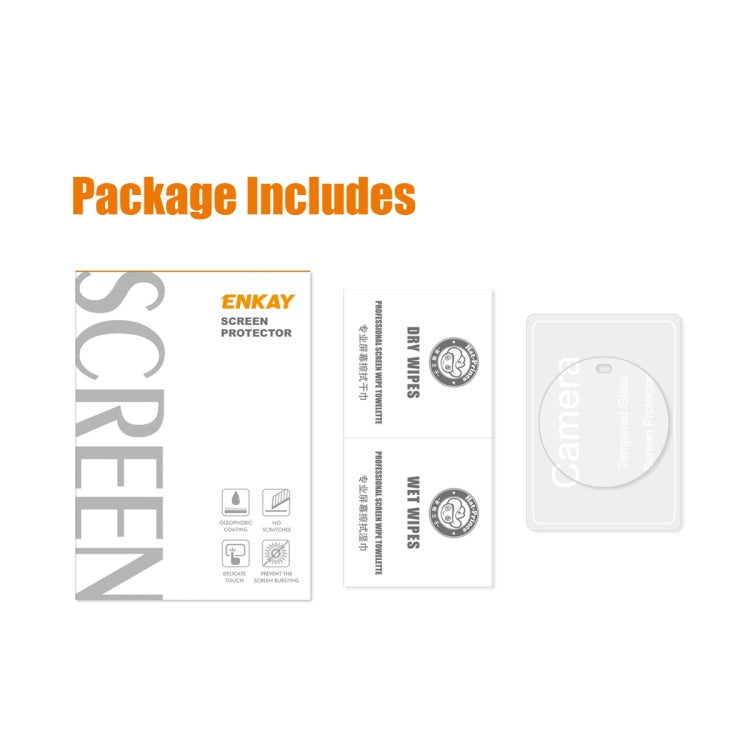 For Huawei Mate 60 ENKAY Hat-Prince 9H Rear Camera Lens Tempered Glass Film by ENKAY