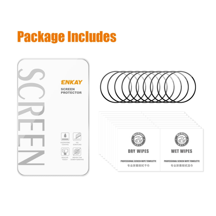 For Amazfit Cheetah / Cheetah Pro 10pcs ENKAY 3D Full Coverage Soft PC Edge PMMA HD Screen Film by ENKAY