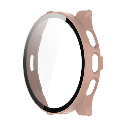 For Garmin Venu 3S ENKAY Hat-Prince Full Coverage Tempered Glass Film Integrated PC Watch Cover(Pink) by ENKAY