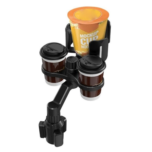D03 For Drink Bottle Snack Car Cup Holder Expander Adjustable Dual Round Car Cup Holder by buy2fix