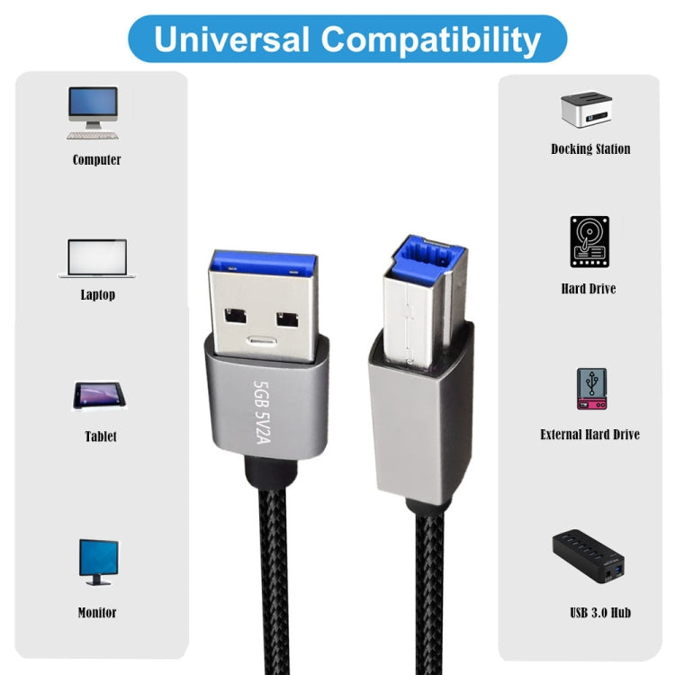 JUNSUNMAY USB 3.0 Male to USB 3.0 Male Cord Cable Compatible with Docking Station, Length:0.3m by JUNSUNMAY