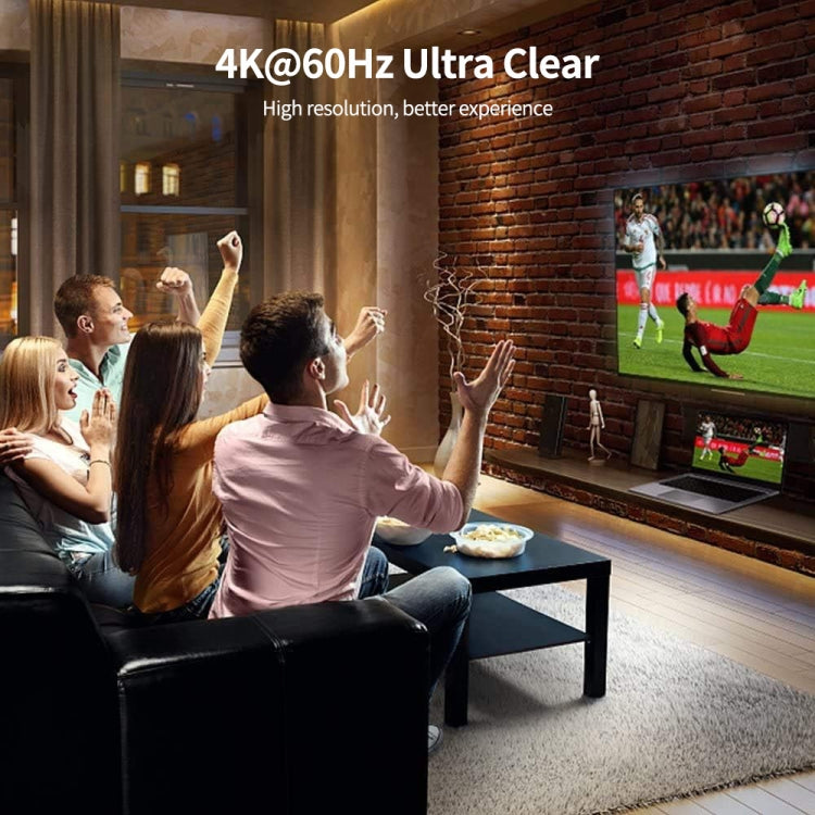 JUNSUNMAY 4K 60Hz HDMI Male to Male HDMI 2.0V Elbow Head Spring Cable, Length:1.2m(Straight) by JUNSUNMAY