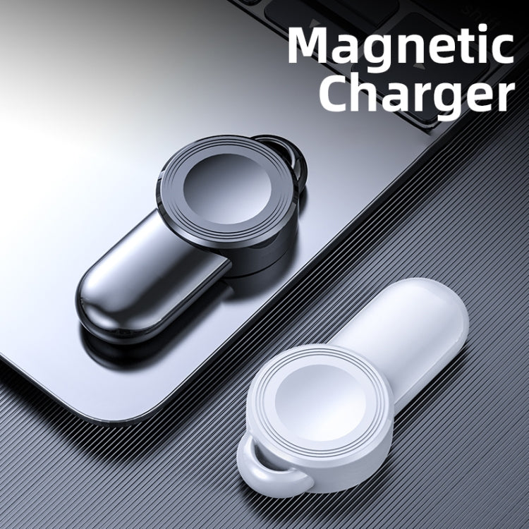 For Apple Watch Aluminum USB Watch Wireless Charger(White) by buy2fix