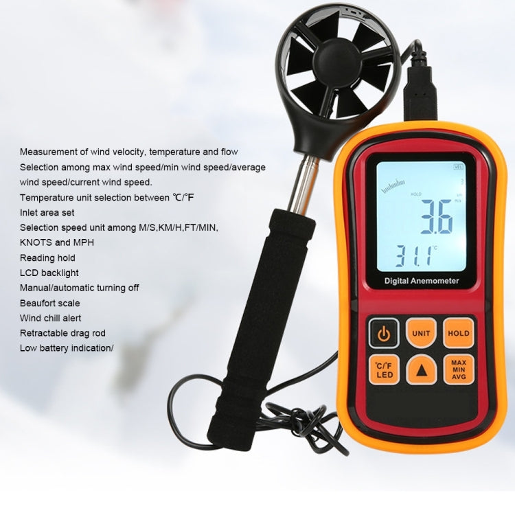 GM8909 Digital Anemometer by buy2fix
