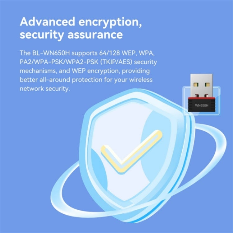 LB-LINK WN650H Portable USB WiFi Receiver Dual Band 650M Wireless Network Card by LB-LINK