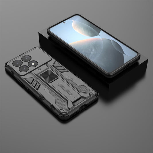 For Xiaomi Poco X6 Pro Supersonic Armor PC Hybrid TPU Phone Case(Black) by buy2fix