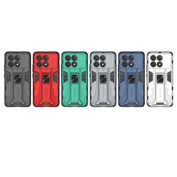For Xiaomi Poco X6 Pro Supersonic Armor PC Hybrid TPU Phone Case(Black) by buy2fix