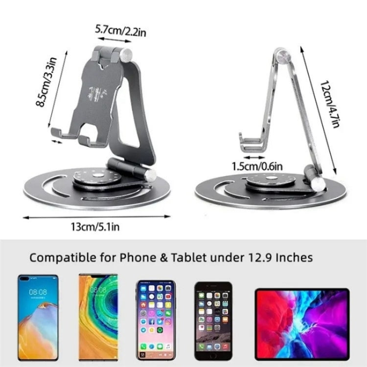 G60 Portable Folding 360-Degree Rotating Desktop Phone Tablet Holder(Red) by buy2fix