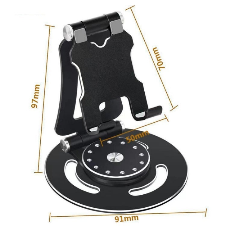 G62 Portable Folding 360-Degree Rotating Desktop Phone Holder(Grey) by buy2fix