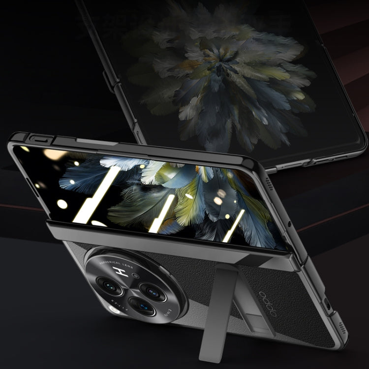 For OPPO Find N3 Electroplated Case-film Integral Hinge Shockproof Phone Case(Black) by buy2fix