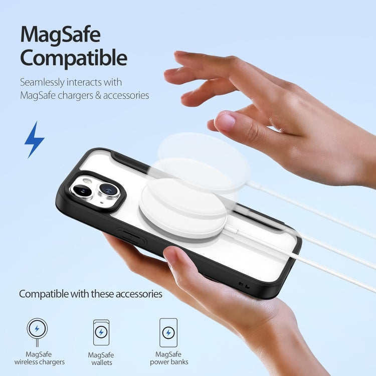 For iPhone 14 Pro RFID Blocking Adsorption Flip MagSafe Leather Phone Case(Purple) by buy2fix