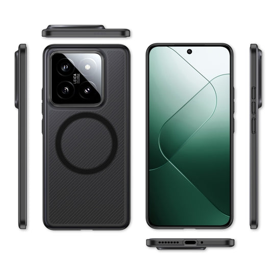 For Xiaomi 14 Pro MagSafe Frosted PP Shockproof Phone Case(Grey) by buy2fix