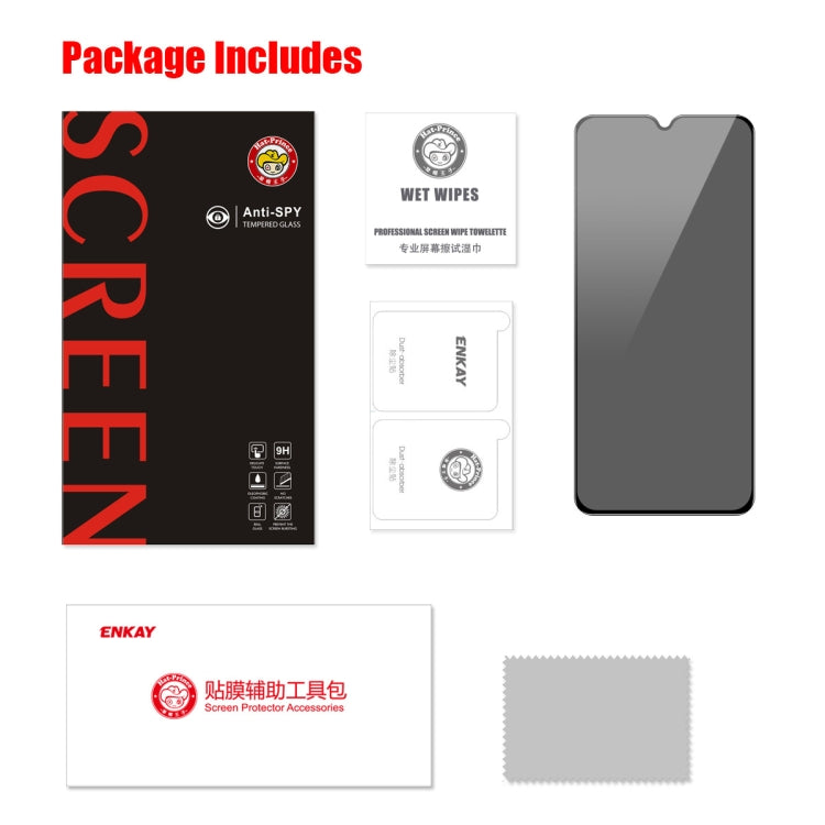 For Samsung Galaxy A24 4G ENKAY Hat-Prince 28 Degree Anti-peeping Privacy Tempered Glass Film by ENKAY