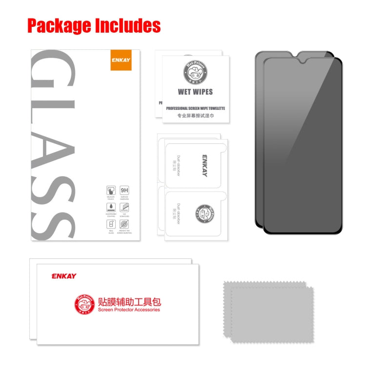 For Samsung Galaxy F34 5G / M54 5G 2pcs ENKAY Hat-Prince 28 Degree Anti-peeping Privacy Tempered Glass Film by ENKAY