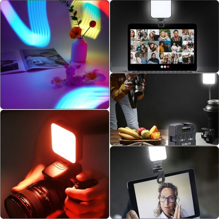 VLOGLITE T64RGB Mini Pocket Beauty Light Portable RGB Fill Light Cell Phone Camera Video Fill Light by VLOGLITE