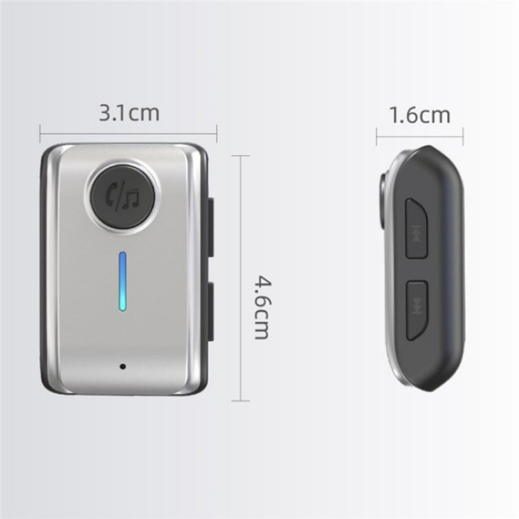With Type-C Input TF Card Slot Hands-Free AUX Car Bluetooth Receiver by buy2fix