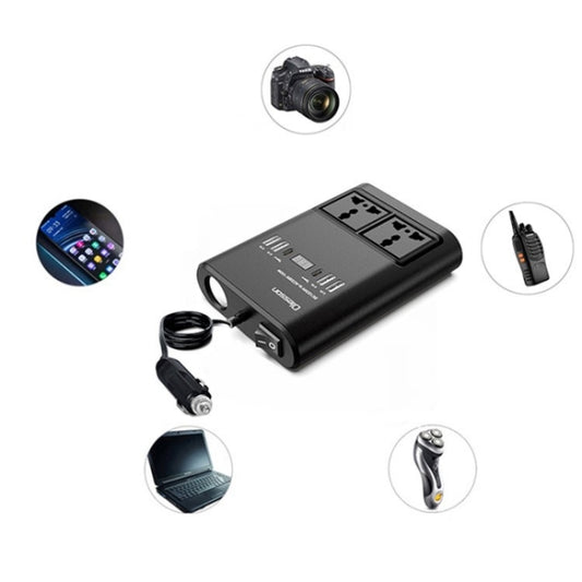 Car 150W Power Socket Cigarette Lighter Car Charger 4USB+2Type-C Car Power Inverter by buy2fix